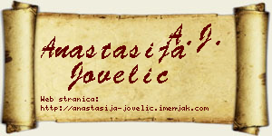 Anastasija Jovelić vizit kartica